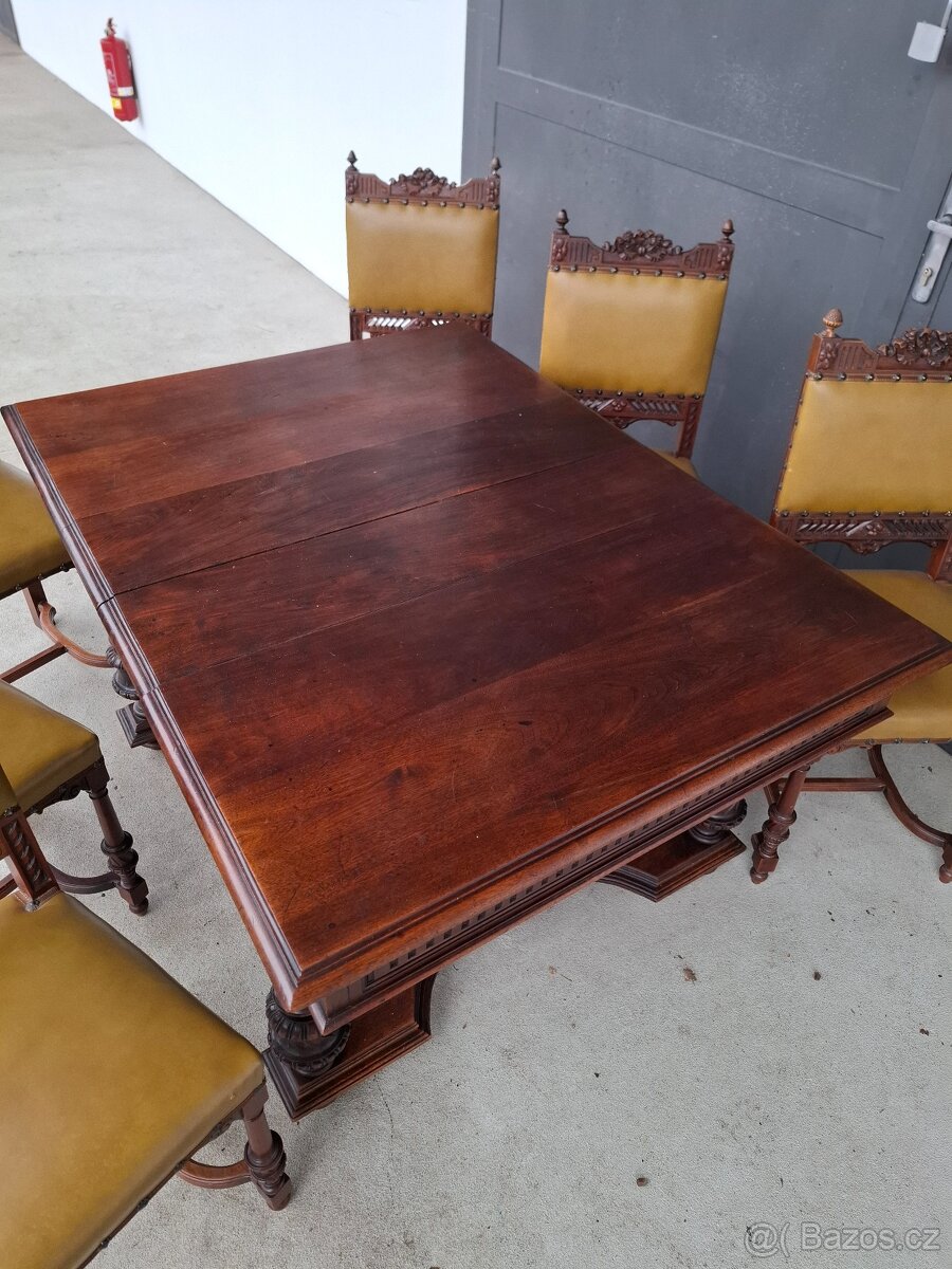 Starožitná jídelní souprava Francie 1870-1890 - 8