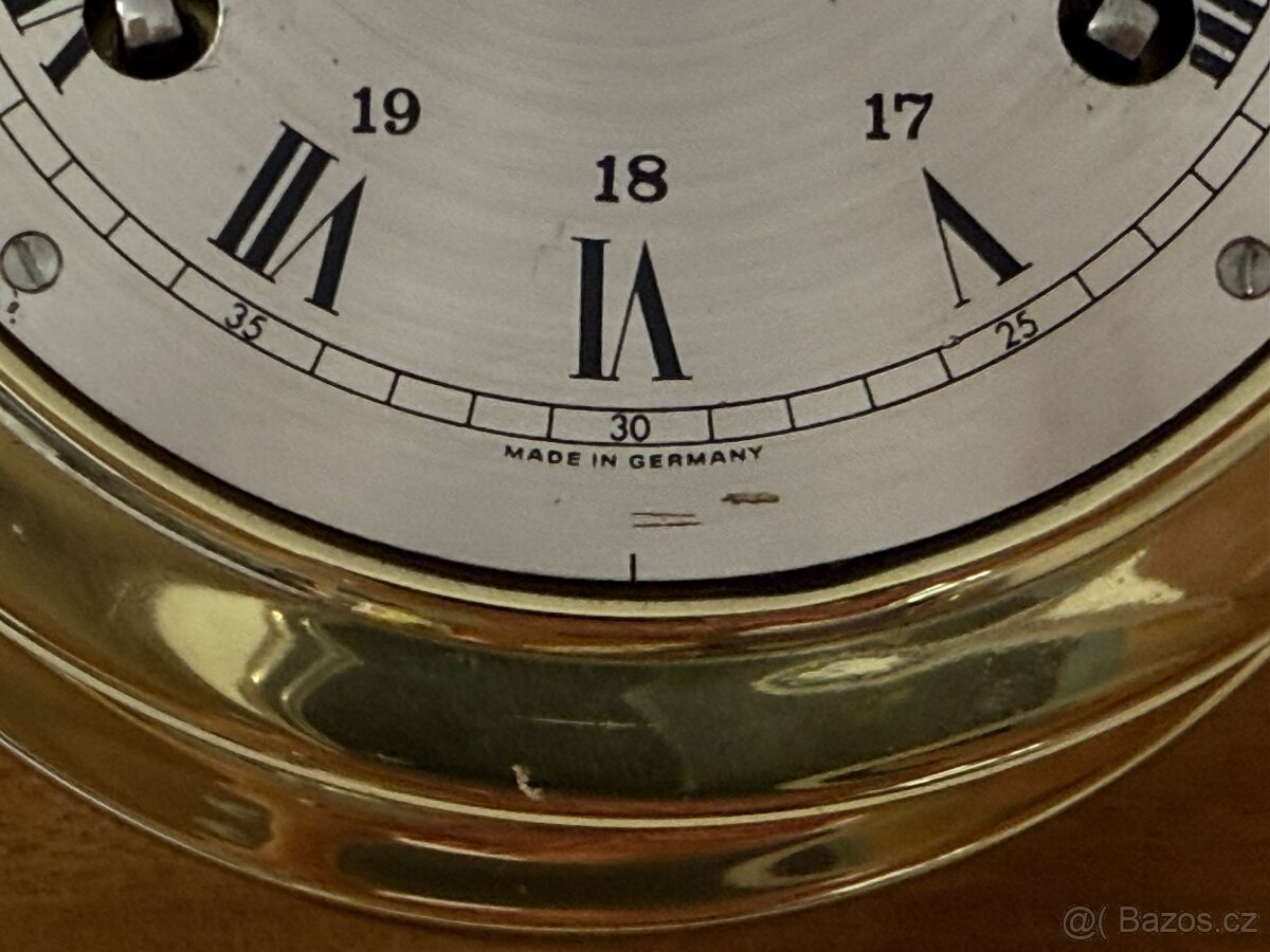 Mosazné lodní hodiny Wempe mechanické námořní bití - 8