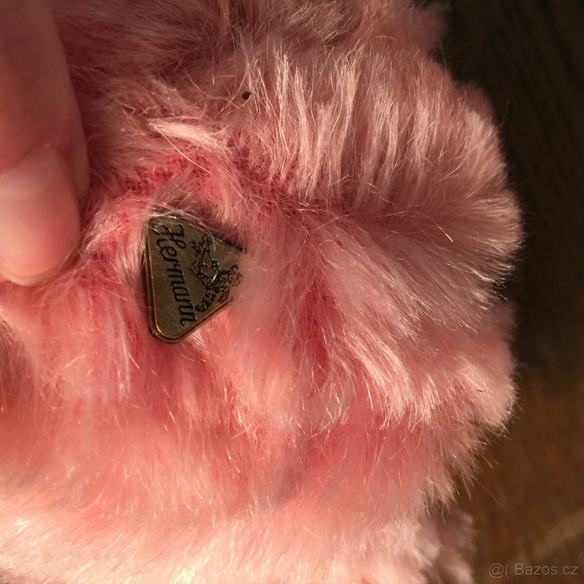 Hermann medvídek s knoflíkem štítkem limit edice číslo - 8