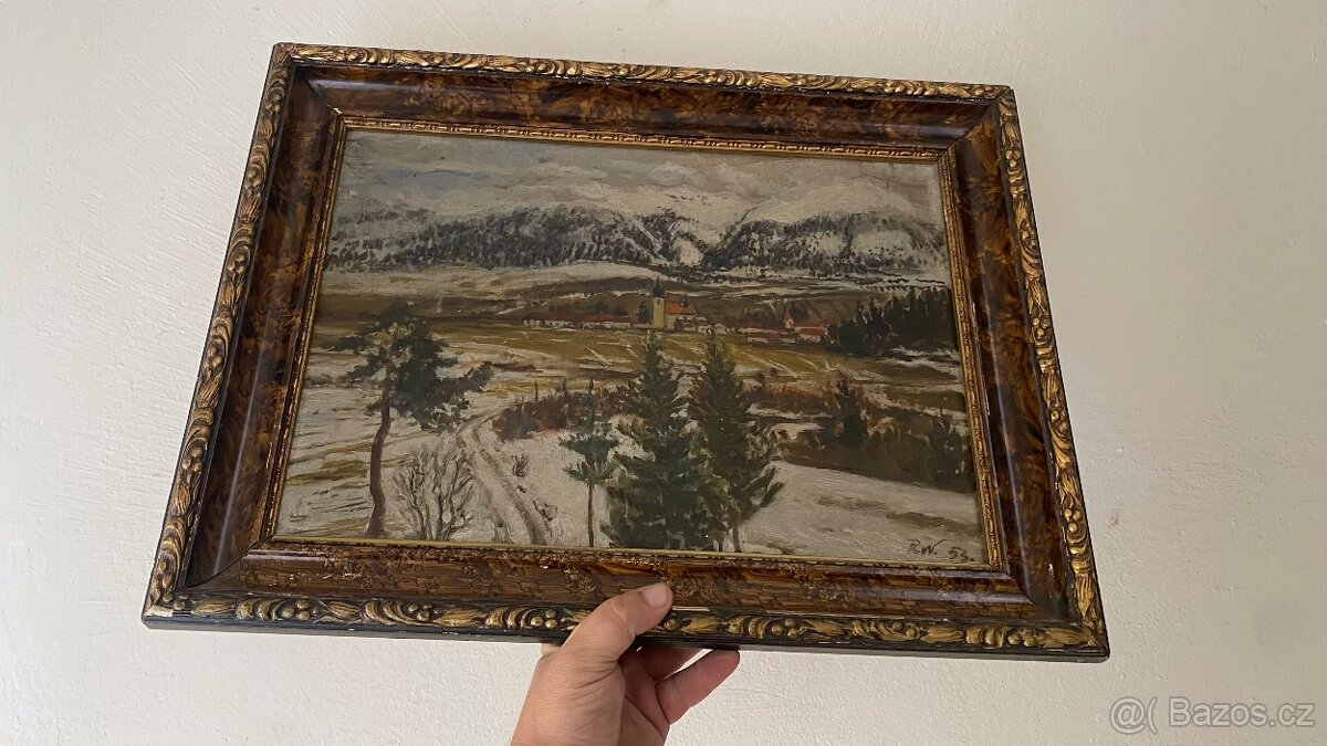 Starý malovaný obraz - 8