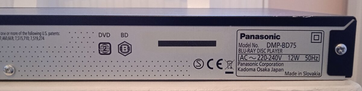 PANASONIC DMP-BD75 BLURAY - 8
