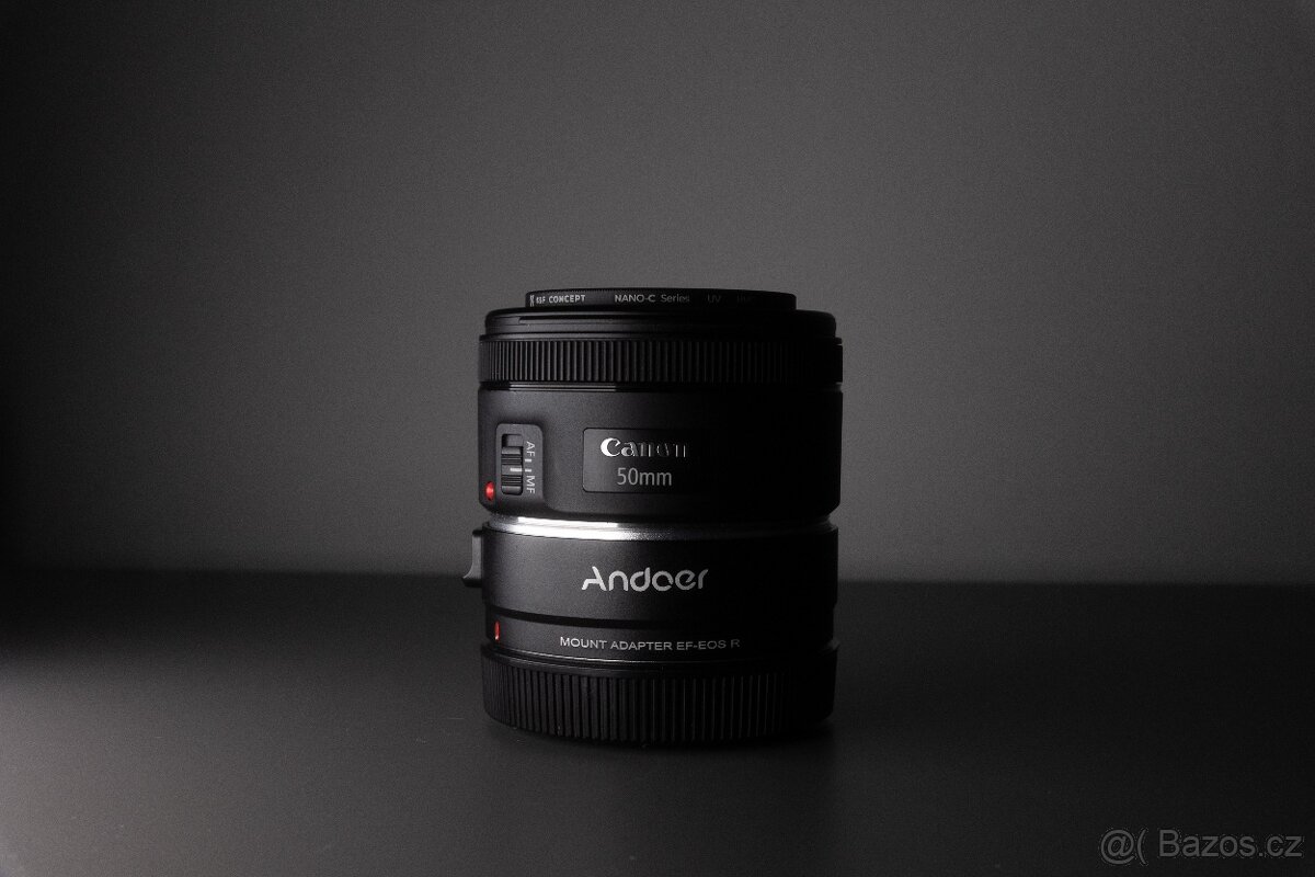 Canon EF 50mm F/1.8 STM + redukce EF/RF - 8
