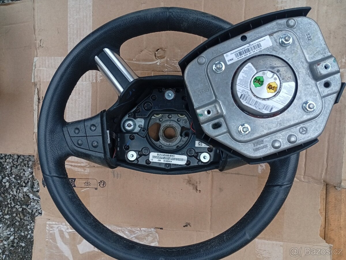 MERCEDES BENZ ML W164 RV 2005-2009 VOLANT KOŽENÝ PĚKNÝ - 8