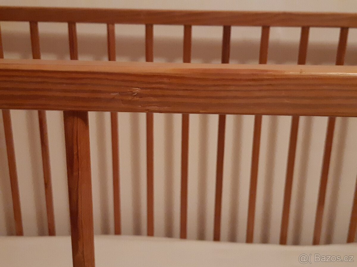 Dětská dřevená postýlka vč. matrace - 8