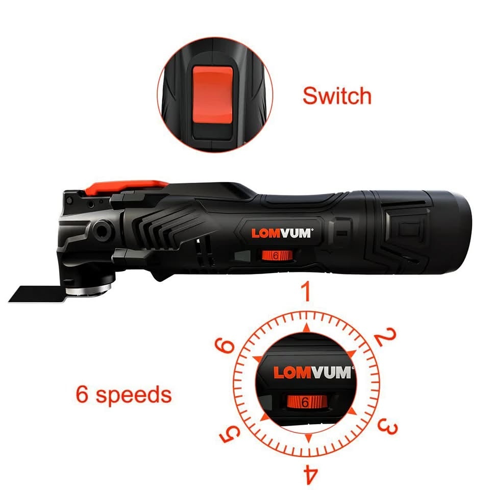 Aku oscilační multifunkční nástroj 12V - 8