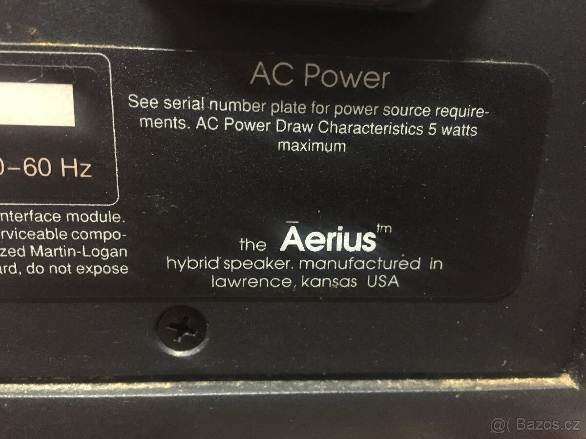 elektrostatické repro soustavy Martin Logan Aerius - 8