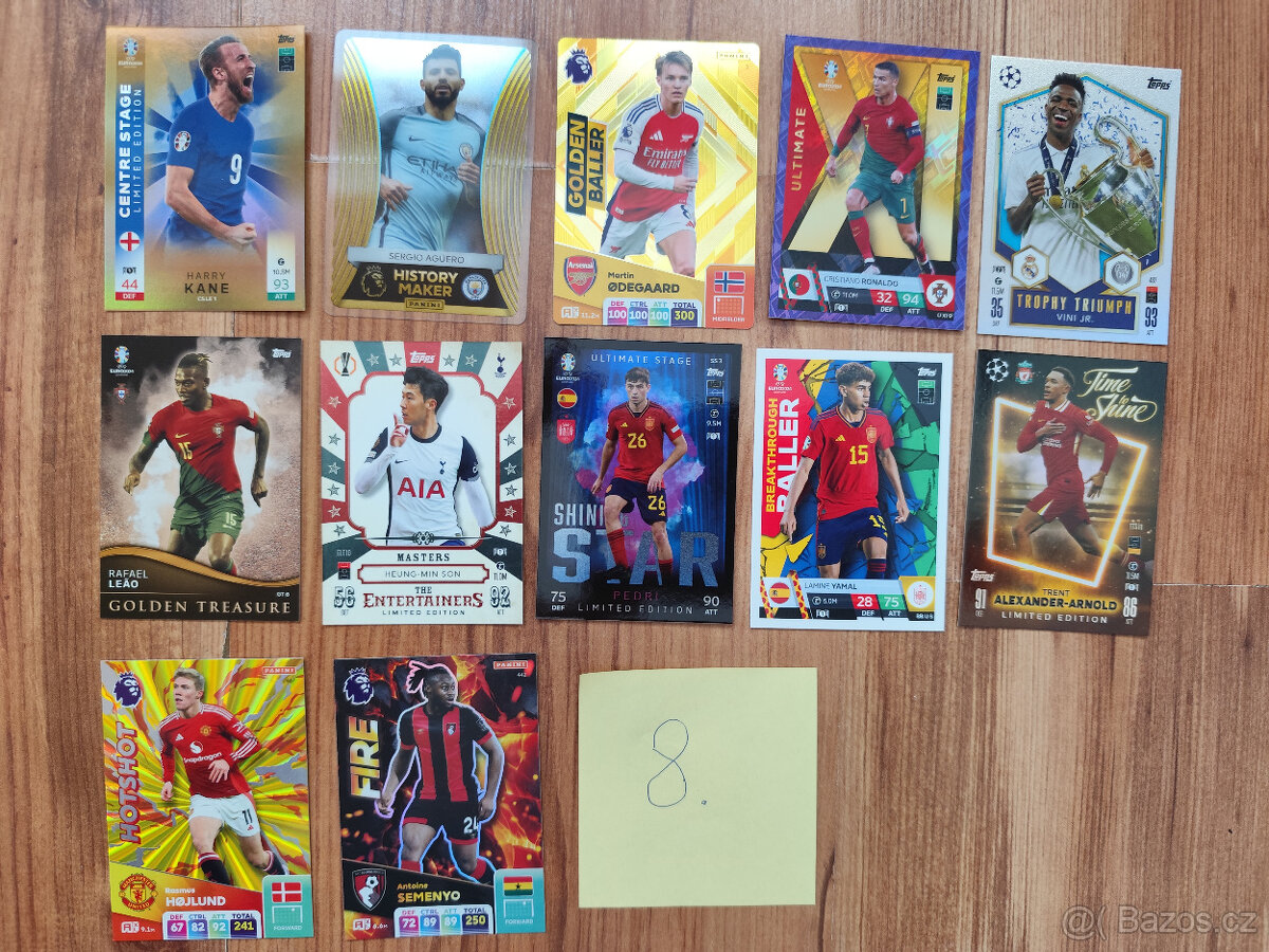 Fotbalové kartičky - vzácnejšie - 8