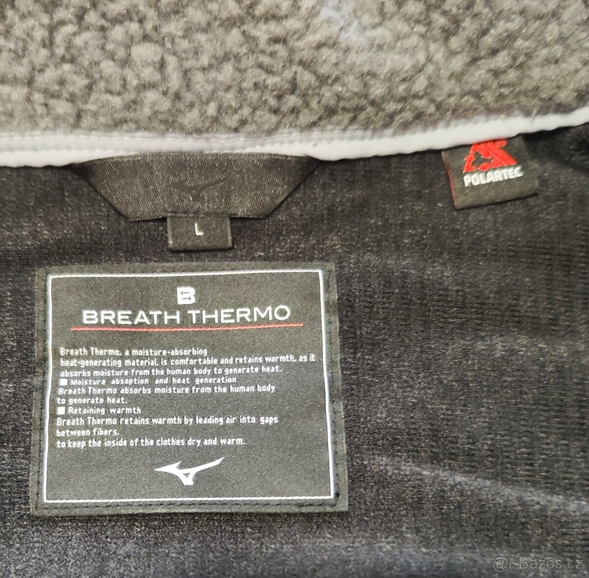 Mizuno BT Polartec Jacket Pewter Gray_vel. L - 8