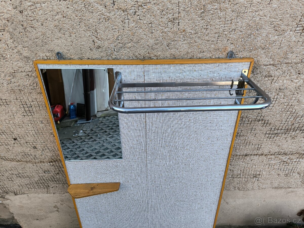 Retro předsíňová stěna, věšák - Brusel 60. léta - 8