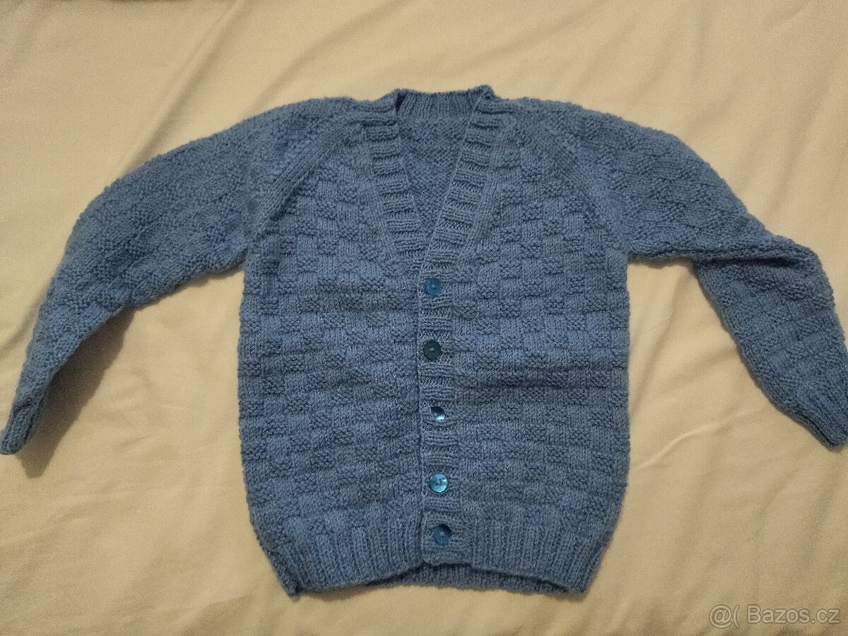 Ručně pletené svetříky vel.98/104 - 8