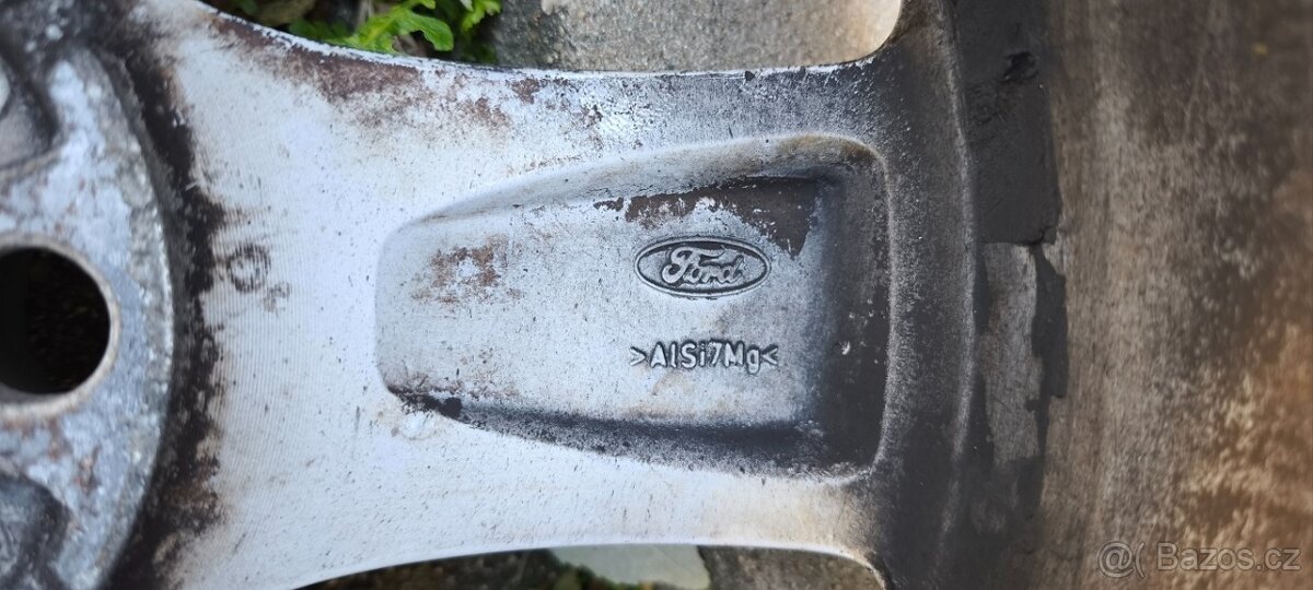 Sada orig.alu kol Ford S-Max 7Jx17H2ET55 5x108,nové ventilky - 8