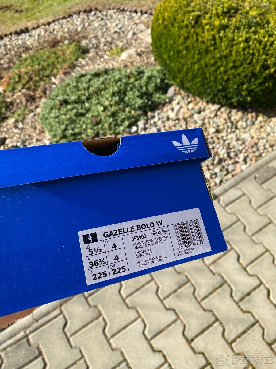 💚 Adidas Gazelle Bold Ash Green - 8