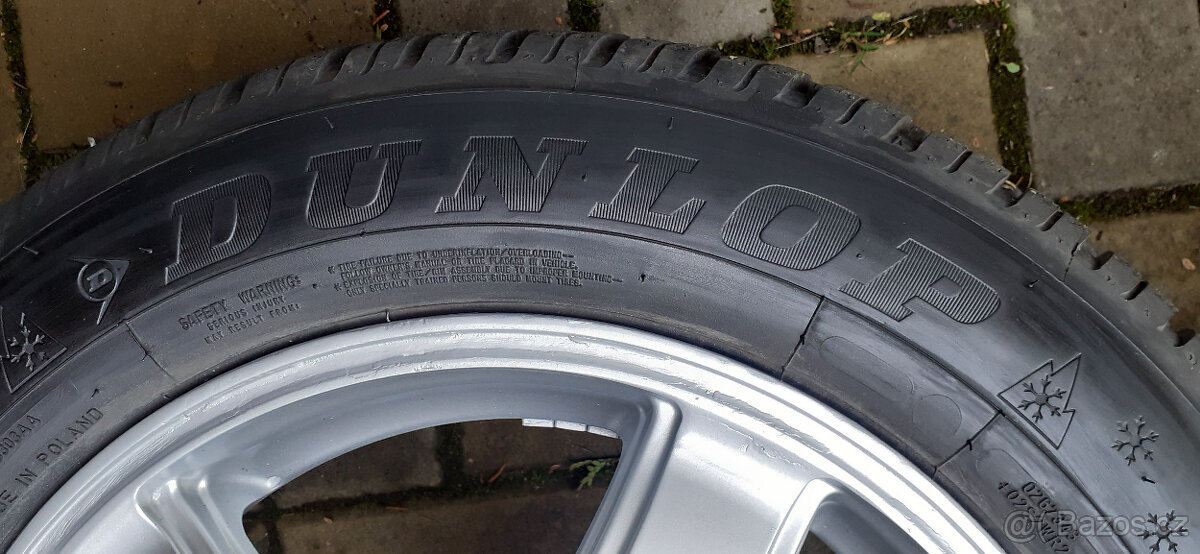 Renault - zimní hliníková kola 15" s TPMS - zánovní pneu - 8