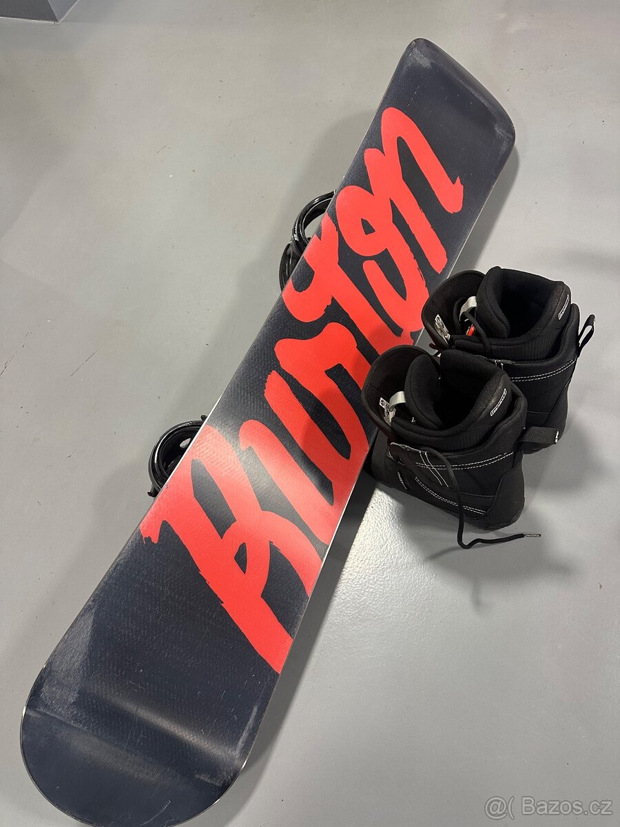 Snowboard BURTON 157 + boty 44,5 - 8