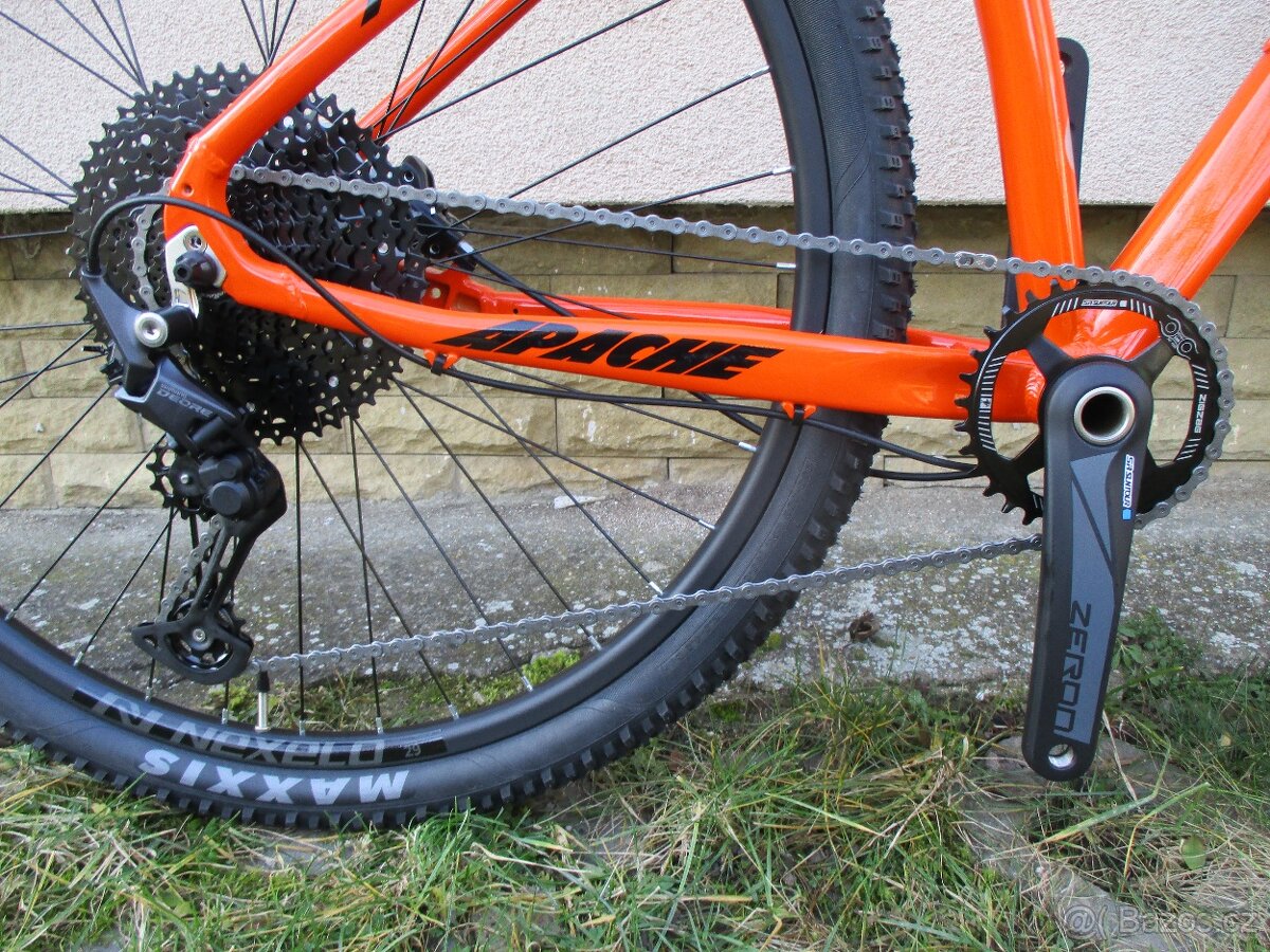 Nové 29" kolo Apache Tuwan 17", vzduch. vidlice, Deore 1x1 - 8