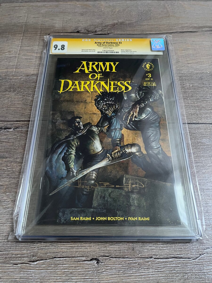 Série Army of Darkness #1-3 CGC 9.8 - podpis John Bolton - 8