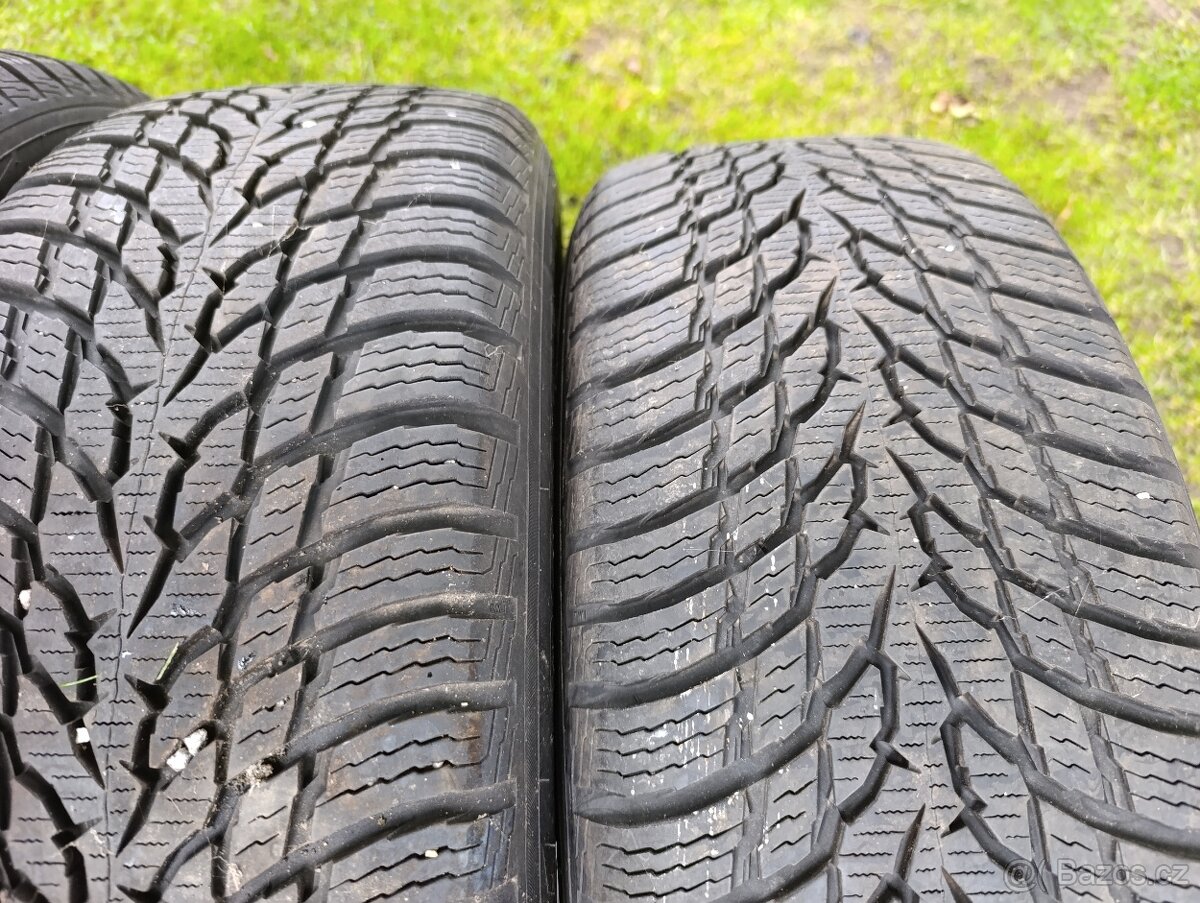 ALU kola 5x100, Zimní pneu 215/55/17, 7mm - 8