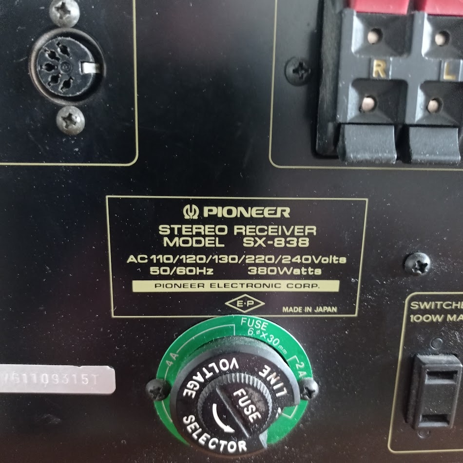 Receiver Pioneer SX-838 - 8