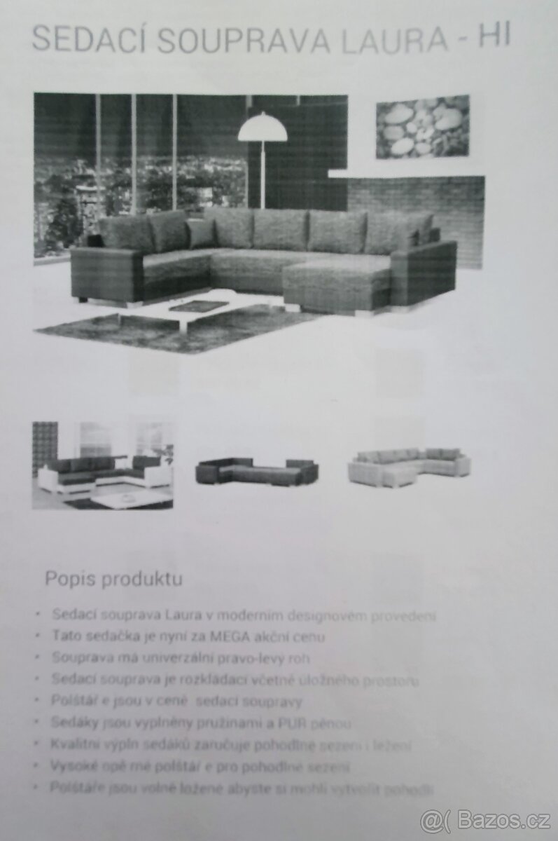 Sedací souprava do U - 8