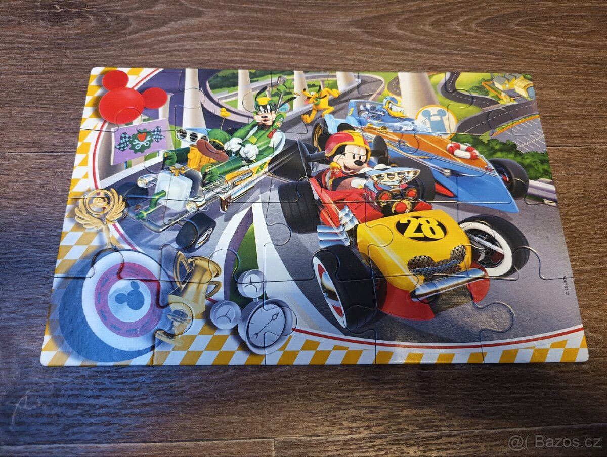 4x puzzle Mickey and Roadster racers - 8