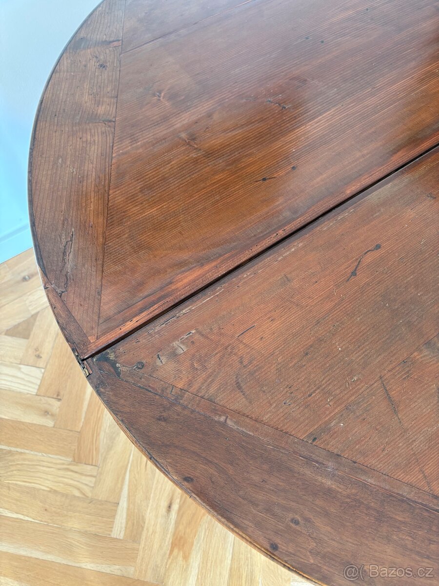 Demi-lune rozkládací stůl Francie - 8
