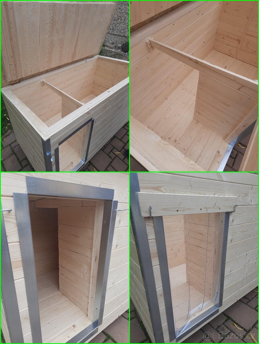 Psí bouda Masiv (žádné OSB desky), 6 velikostí - 8