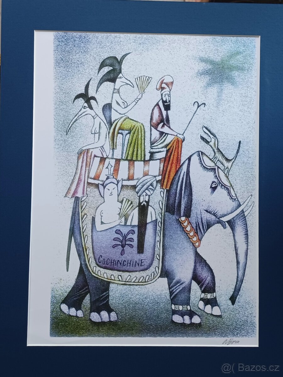 Adolf Born .Serigrafie Originální dílo. - 8