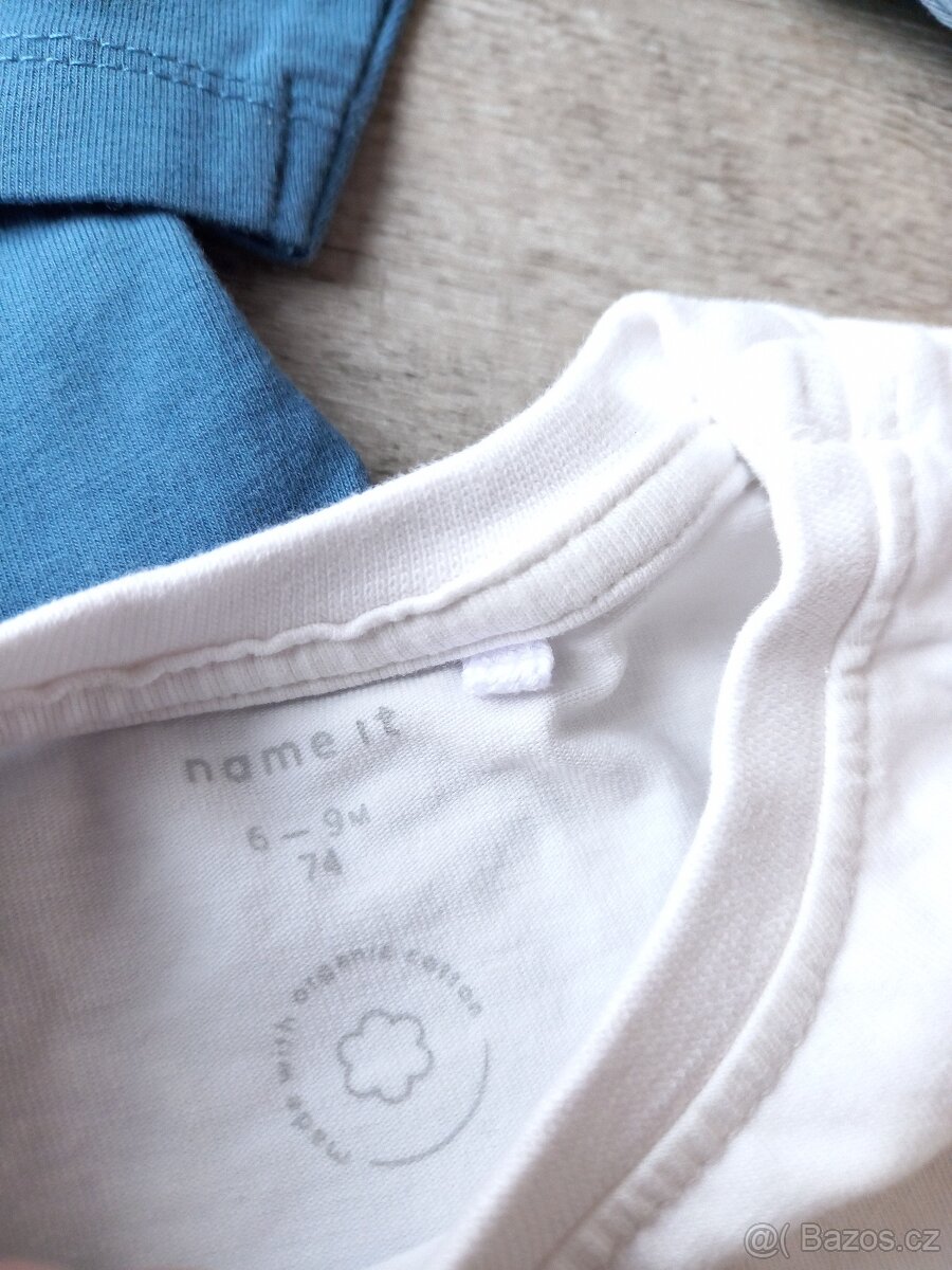 Set triček Name It s dlouhým rukávem, vel. 74 - 8