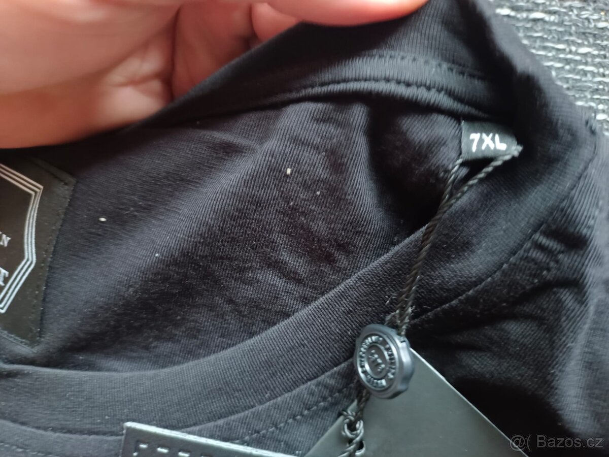 Černé velké tričko Philipp Plein 7XL - 8