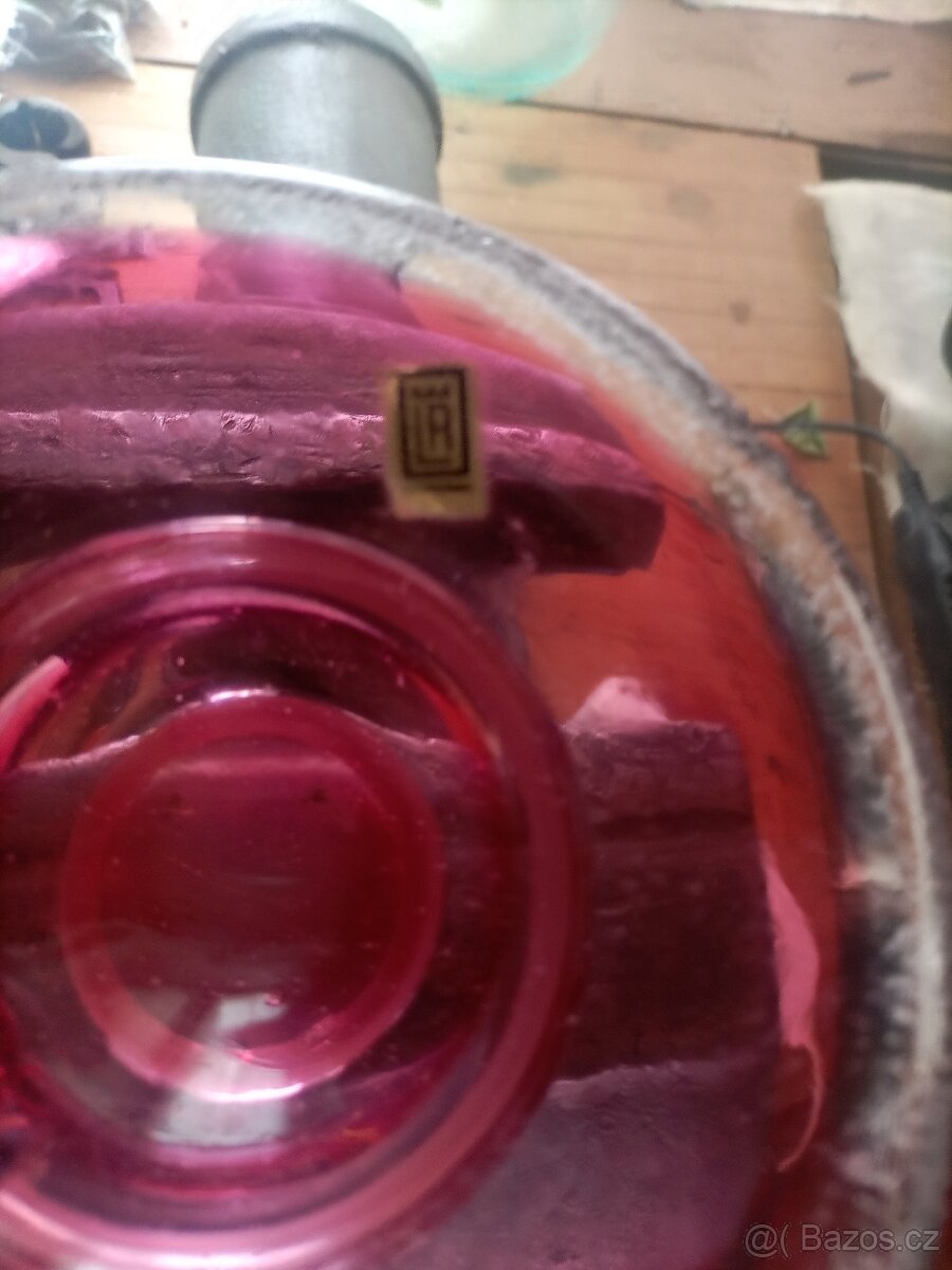 Broušený popelník český křišťál - 8