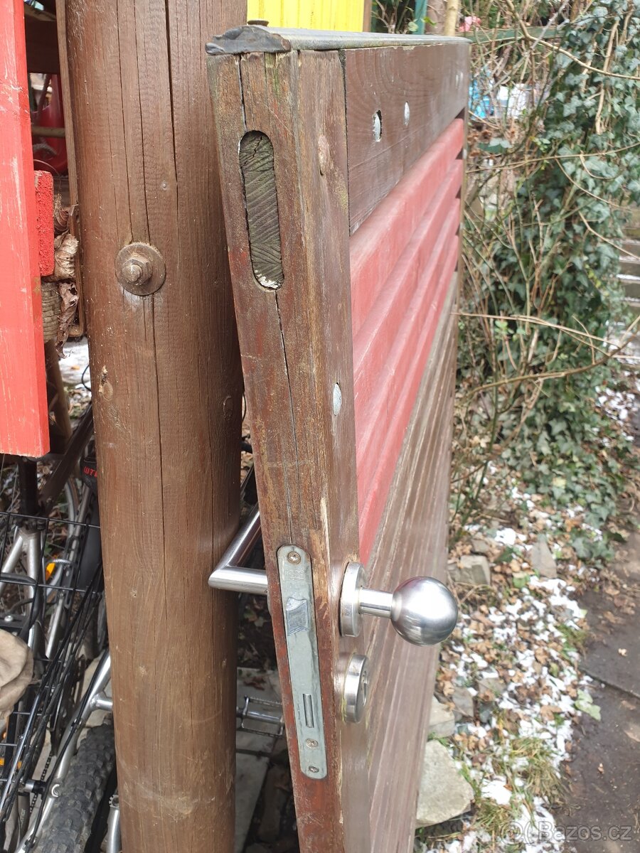 Vrátka branka dřevo železo - 8