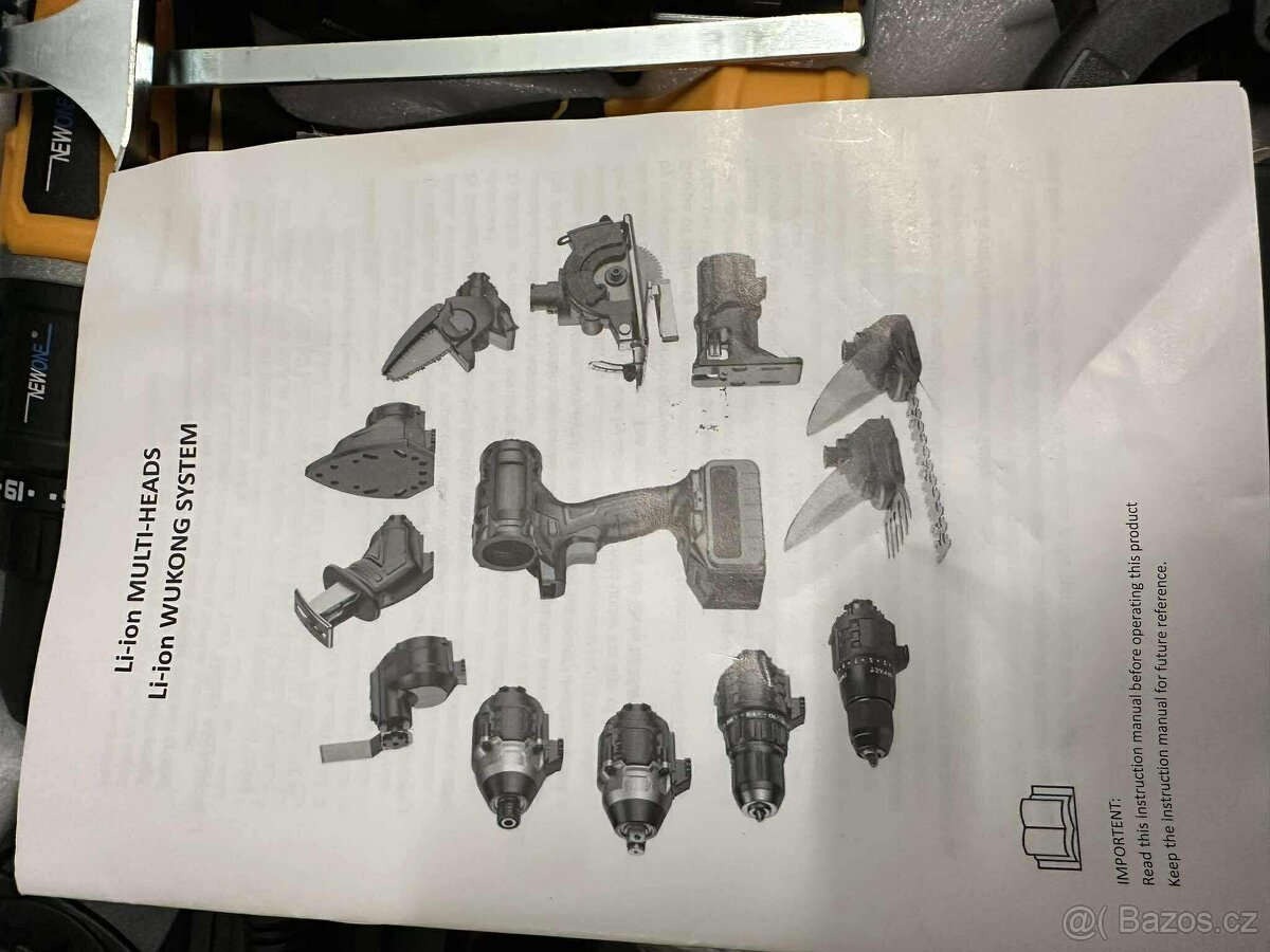 Multifunkční aku nářadí 8v1 – nové v kufru - 8