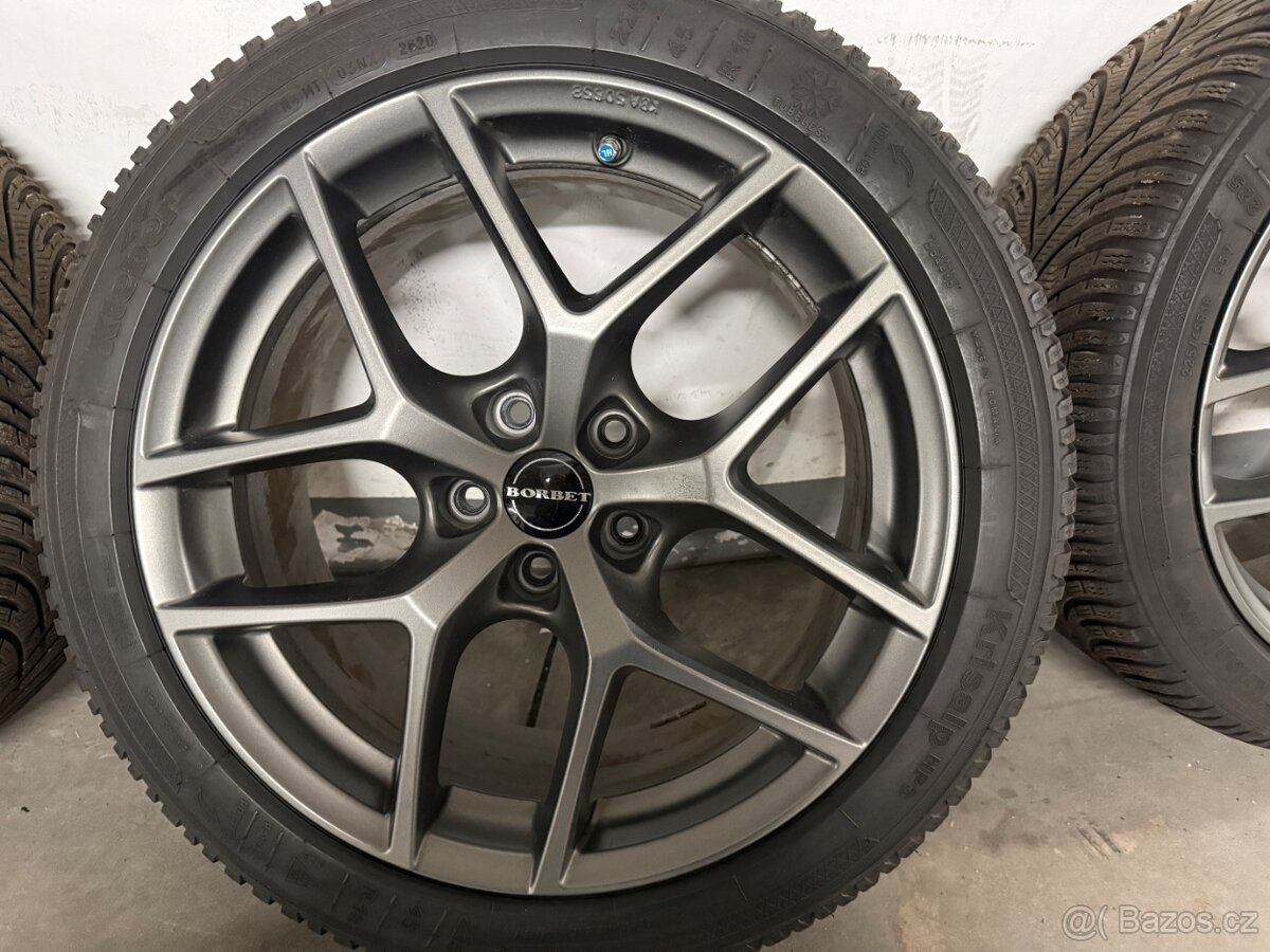 Borbet Y Titan 8Jx18 5x112, ET37 + zimni sada - 8