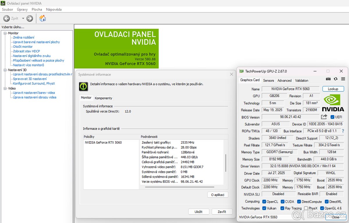 Herní počítač BLACKWELL (RTX 5060 GDDR7|32GB RAM|ZÁRUKA) - 8