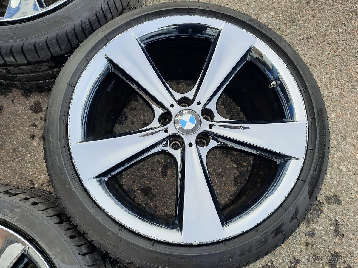 BMW X5, X6 Originál 21" sada style 128 Chromy - 8