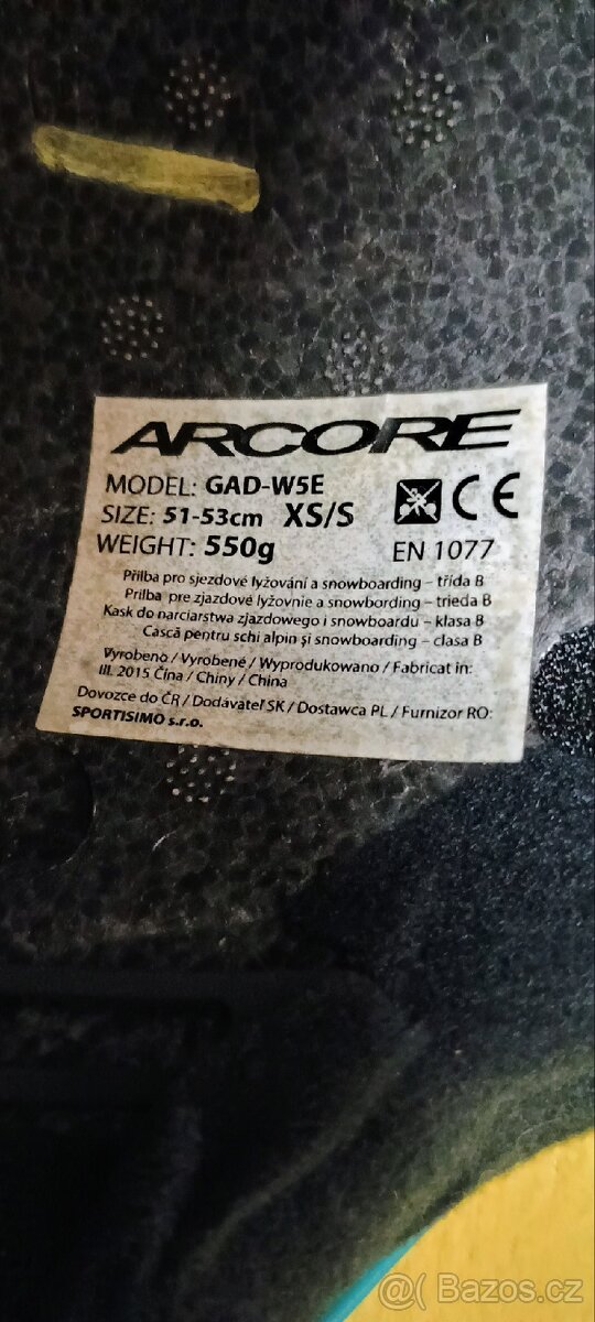 Lyžařská helma+brýle - 8