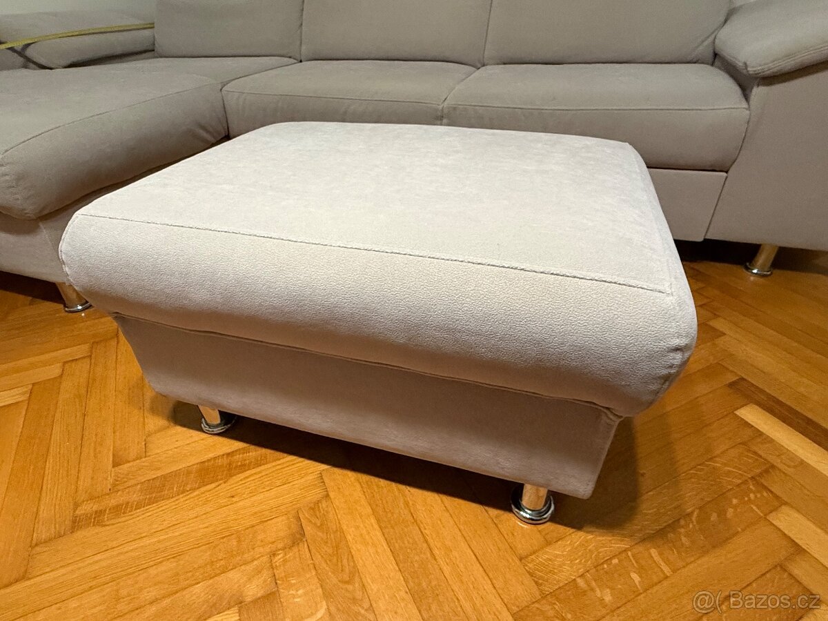 Sedací souprava rohová - levá + taburet - 8