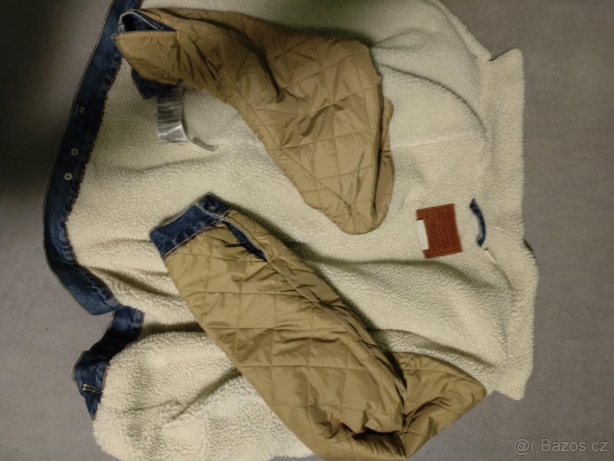 RIFLOVÁ BUNDA LEVI'S KOŽÍŠEK XXL - 8