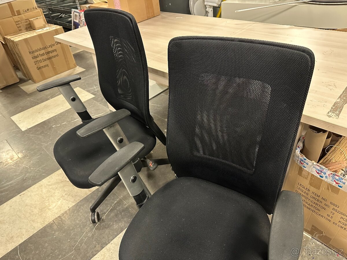 Výprodej kanceláře – Kancelářská židle - 3 ks za 2 000 Kč - 8