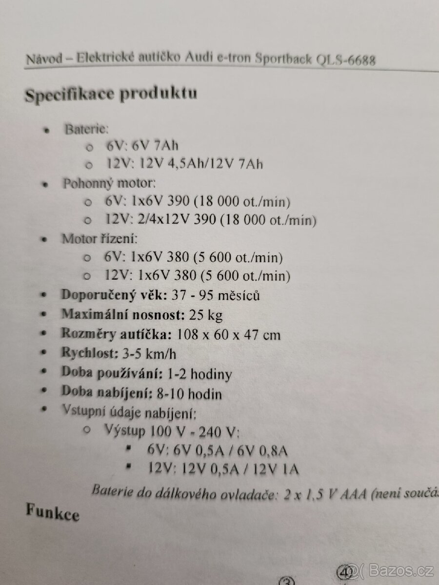 Dětské elektrické Audi Sport back - 8