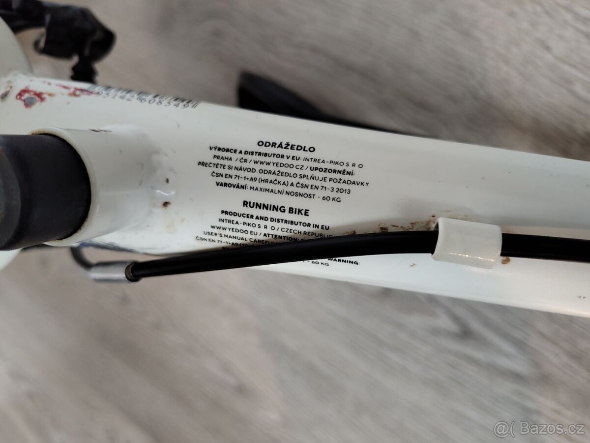 Yedoo Odrážedlo TooToo white black 12" kola - 8