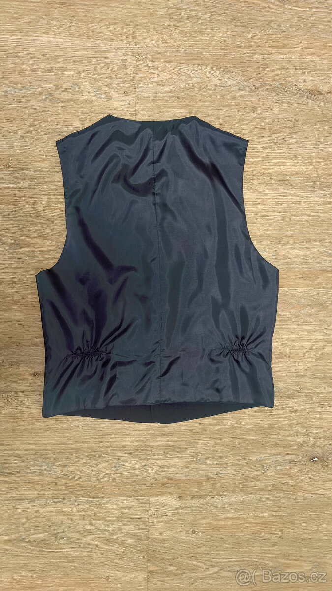 Společenský oblek, sako, vesta, kalhoty vel. 48 - 8