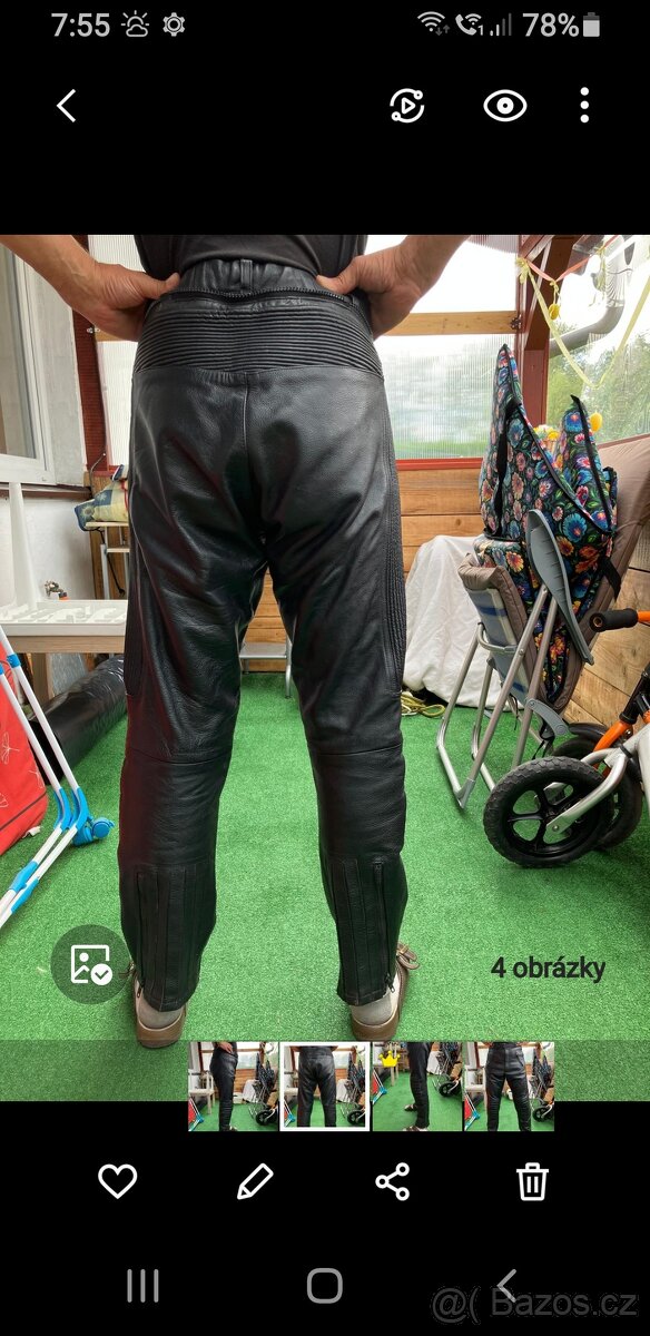 Kožené kalhoty vel.52 - 8