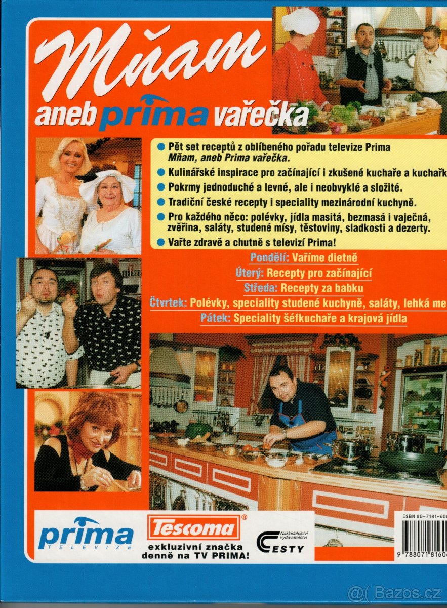 Knihy Mňam aneb prima vařečka 1. - 4. - 8