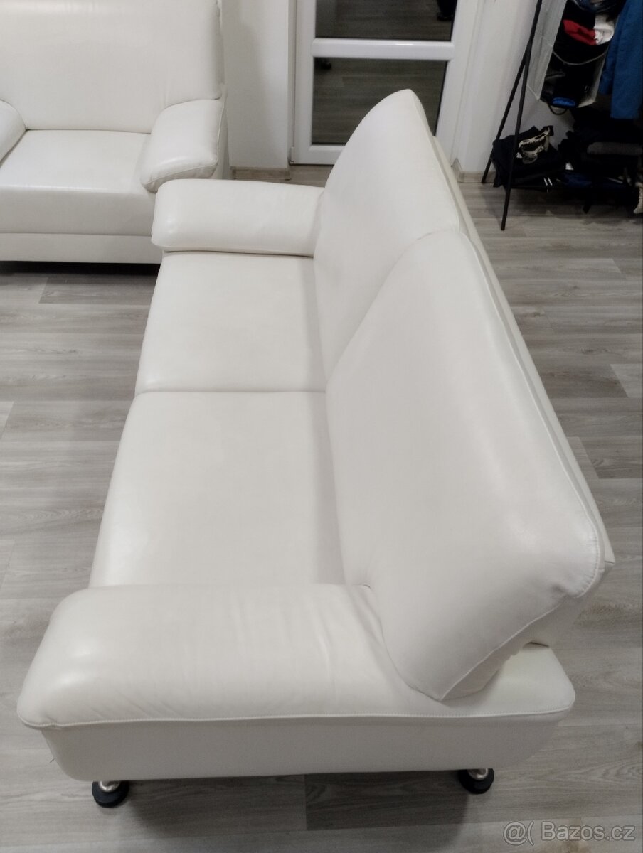 Retro kožená sedací souprava - 8