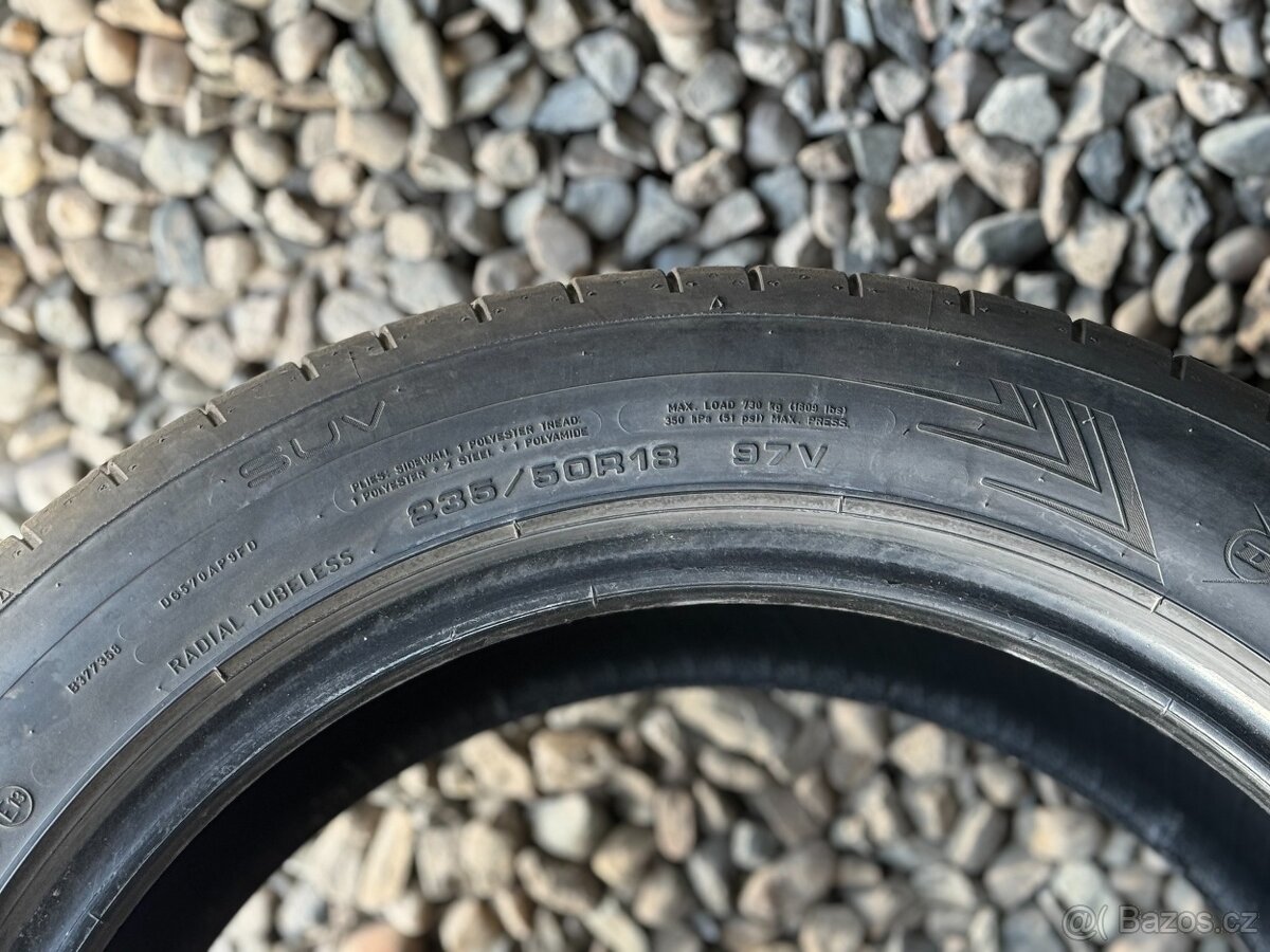 235/50/18 - Dunlop letní sada pneu - 8