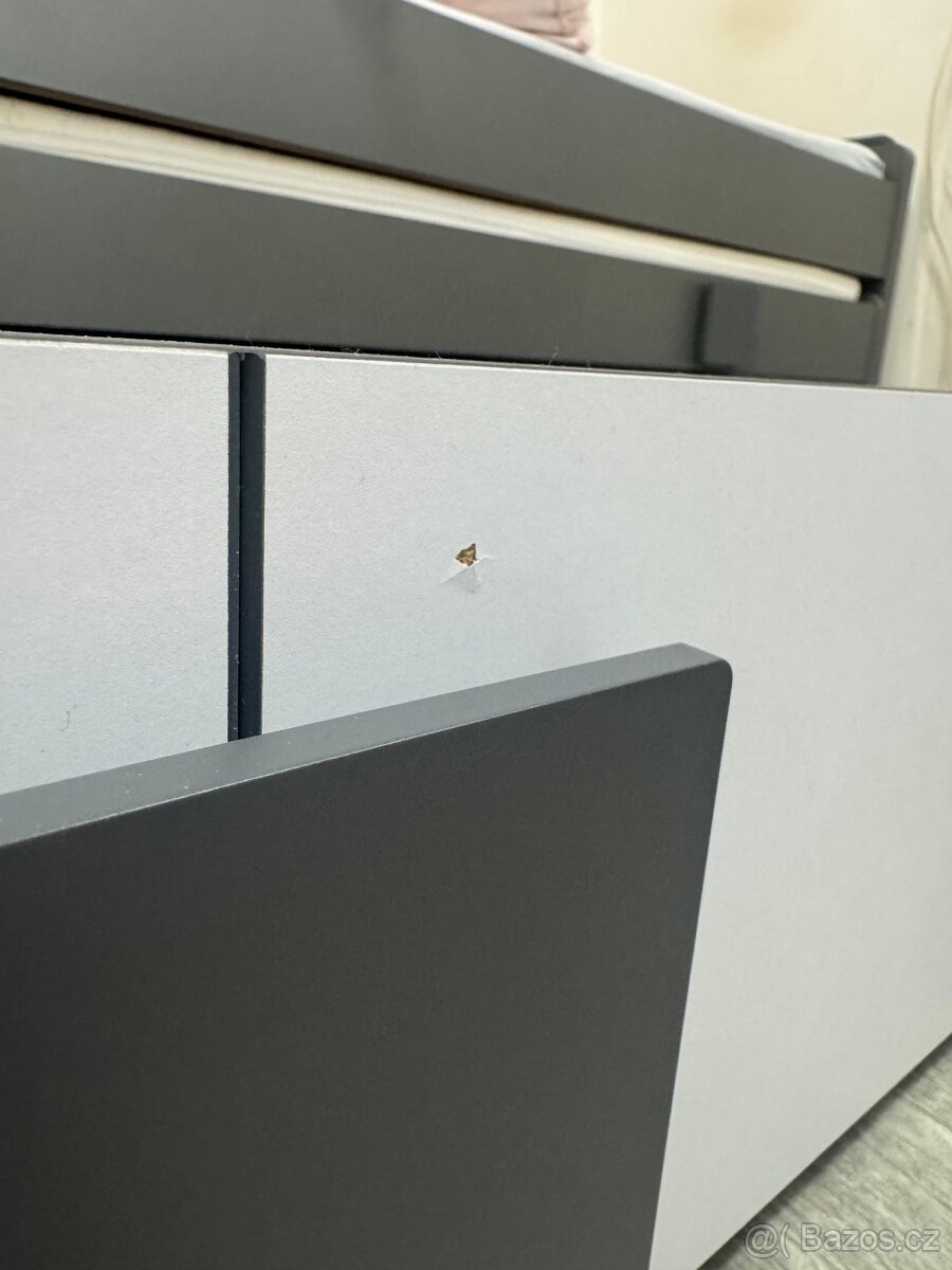 Rozkládací dětská postel s úložným prostorem a matrací - 8