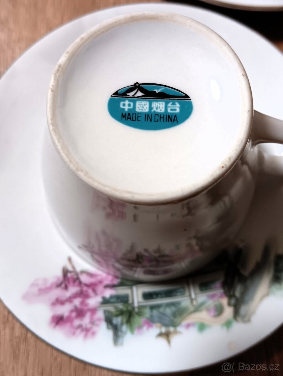 Vintage čínský porcelánový čajový servis - 8