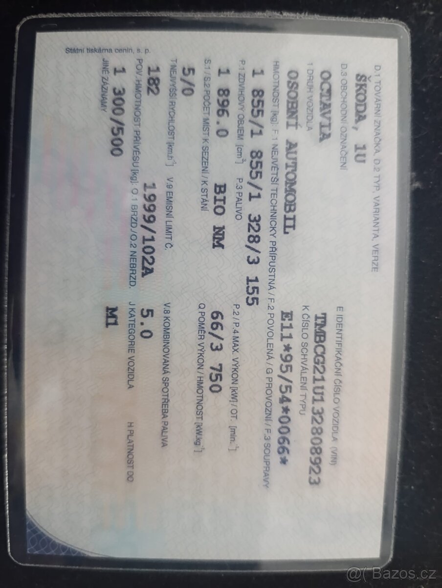 Prodám Škoda Octavia 1 1,9TDI 66kw r.v.2004 - 8