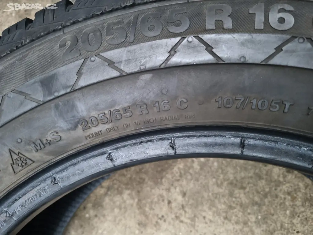 Zimní užitkové pneumatiky Continental 205/55 R16C - 8